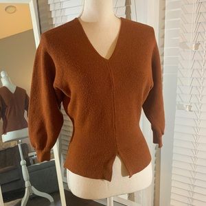 Rust color knit sweater